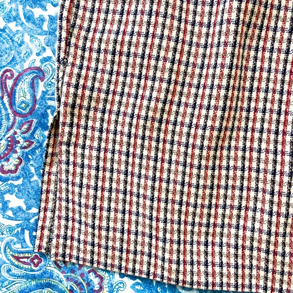 90's Vintage Plaid Houndstooth Americana Mini Skirt - Picture 5 of 7